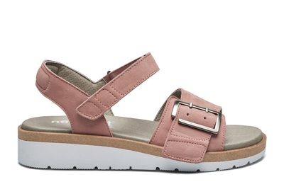 salg af NEW FEET Sandal uden hælkappe, Nubuck, rosa