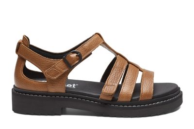 salg af NEW FEET COGNAC FARVET SANDAL