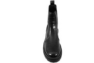 5.TH AVENUE STØVLE I SORT PU MED KROKO-LOOK