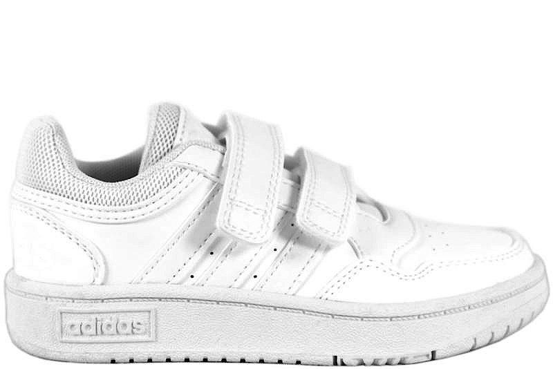 salg af ADIDAS HOOPS 2.0 HVID SNEAKERS I IMITERET SKIND