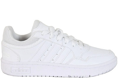 salg af ADIDAS HOOPS 3.0 BASKETSKO I HVIDT PU
