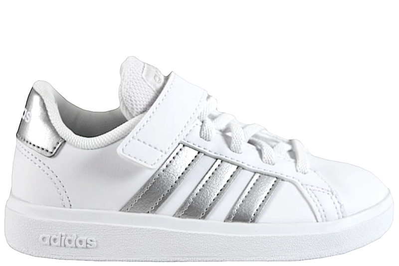 Køb ADIDAS GRAND COURT 2.0 EL FRITIDSSKO I HVIDT PU Her - Salg af Sneakers til drenge