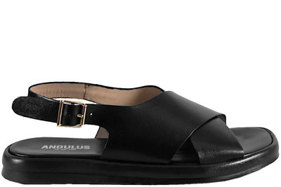 salg af ANGULUS LET SANDAL I SORT GLAT SKIND