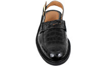 ANGULUS SLING-BACK I SORT GLAT SKIND