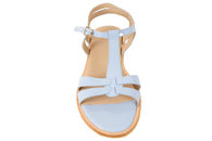 ANGULUS SANDAL I LYSEBLÅT POLIDO MED LAK LOOK