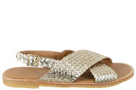 salg af ANGULUS SANDAL I GULDFARVET SKIND