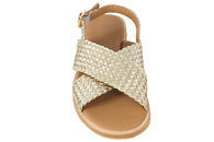 ANGULUS SANDAL I GULDFARVET SKIND