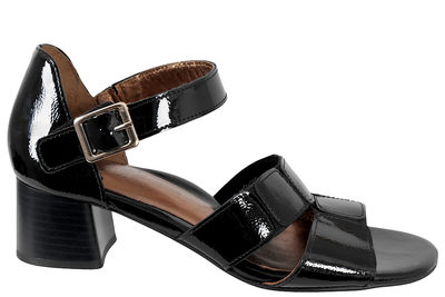 salg af ARA SANDAL PÅ HÆL I SORT POLIDO