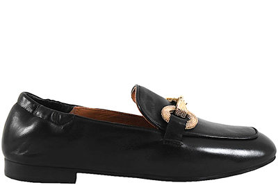 salg af BILLI BI BLACK NAPPA 70 LOAFERS I SORT GLAT SKIND