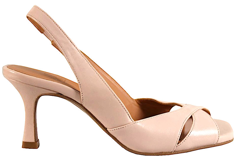 BILLI BI SLINGBACK STILLET I ROSA SKIND Her - Salg af Stiletter