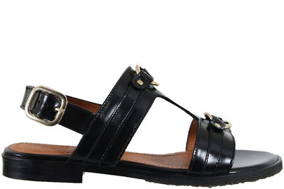 salg af BILLI BI OLD BRISTOL SANDAL I SORT GLAT SKIND