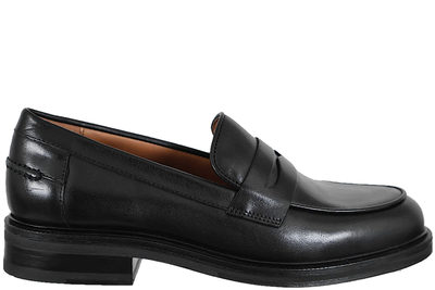 salg af BILLI BI - CRUST SHINY LOAFERS I SORT GLAT SKIND