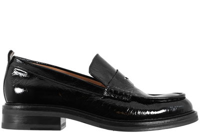 salg af BILLI BI - CRUST SHINY LOAFERS I SORT GLAT SKIND MED LAK LOOK