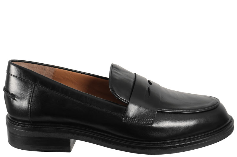 salg af BILLI BI LOAFERS I SORT GLAT SKIND