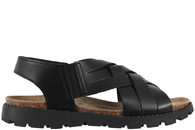 salg af BIOSTEP SANDAL I SORT GLAT SKIND