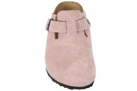 BIRKENSTOCK - BOSTON BS PINK CLAY SLENTERS I LYSERØDT RUSKIND