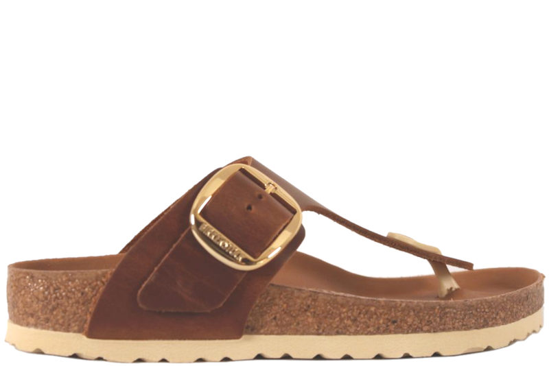 Begravelse Våbenstilstand Den fremmede Køb BIRKENSTOCK GIZEH BIG BUCKLE BRUN SLENTERS Her - Salg af Slippers dame