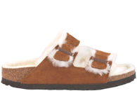 salg af BIRKENSTOCK ARIZONA SHEARLING BRUN HJEMMESKO I RUSKIND