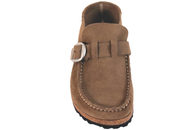 BIRKENSTOCK BUCKLEY GRAY TAUPE HJEMMESKO I RUSKIND