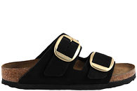 salg af BIRKENSTOCK ARIZONA BIG BUCKLE SLENTERS I SORT NUBUCK
