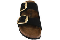 BIRKENSTOCK ARIZONA BIG BUCKLE SLENTERS I SORT RUSKIND