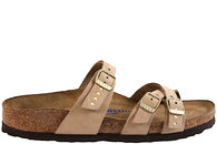 salg af BIRKENSTOCK FRANCA SLENTERS I BEIGE OLIERET SKIND