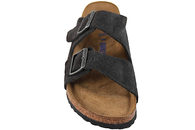 BIRKENSTOCK ARIZONA BS VELVET GREY SLIPPERS