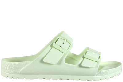 salg af BIRKENSTOCK ARIZONA EVA FADED LIME BADESKO