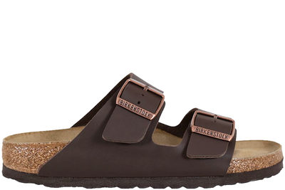 salg af BIRKENSTOCK ARIZONA BS SLENTERS I MØRKEBRUNT BIRKO-FLOR