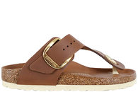 salg af BIRKENSTOCK GIZEH BIG BUCKLE SLENTERS I BRUNT OLIERET SKIND