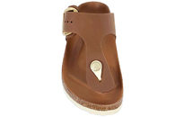 BIRKENSTOCK GIZEH BIG BUCKLE SLENTERS I BRUNT OLIERET SKIND