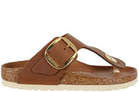 salg af BIRKENSTOCK GIZEH BIG BUCKLE SLENTERS I BRUNT OLIERET SKIND