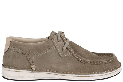 salg af BIRKENSTOCK - PASADENA TAUPE SKO I GRÅBRUNT RUSKIND