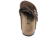 BIRKENSTOCK SLENTERS I RUSKIND OG GLAT SKIND