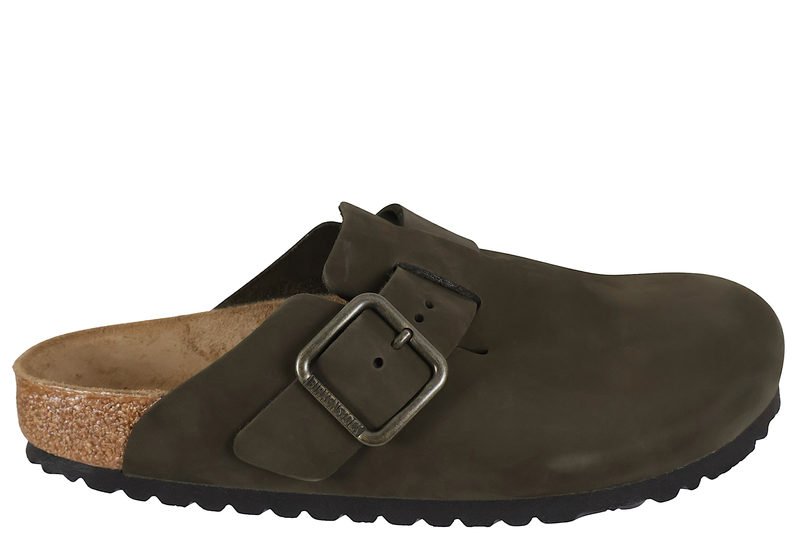 salg af BIRKENSTOCK BOSTON WIRE BUCKLE MOCCA SLIPPERS