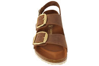 BIRKENSTOCK MILANO BIG BUCKLE COGNAC SANDAL I OLIERET SKIND