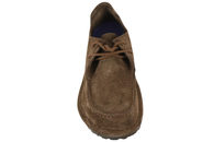BIRKENSTOCK UTTI LACE FLAD SNØRESKO I MØRKEBRUNT RUSKIND