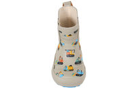 BISGAARD BABY RUBBER KHAKI GUMMISTØVLE MED GRAVEMASKINER