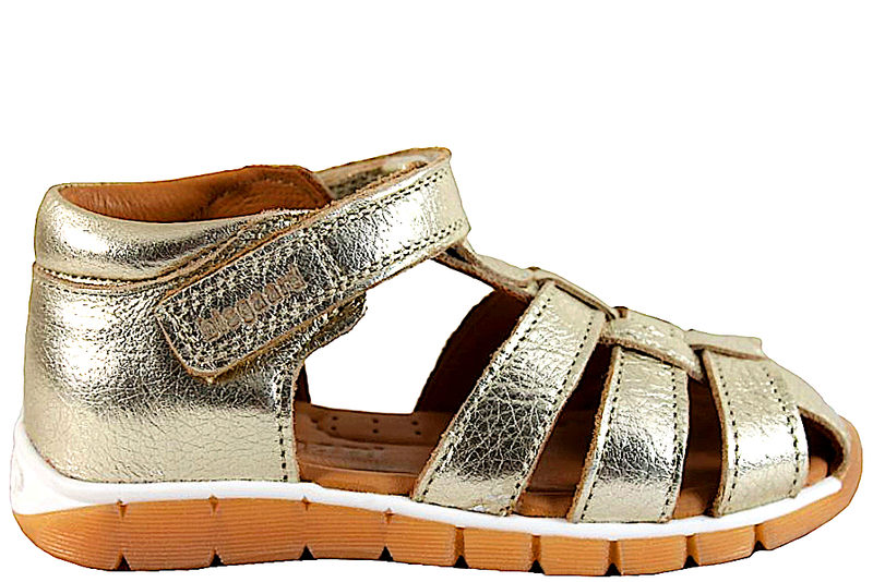 BISGAARD SANDAL I PLATIN SKIND Her - Salg af Pige sandaler