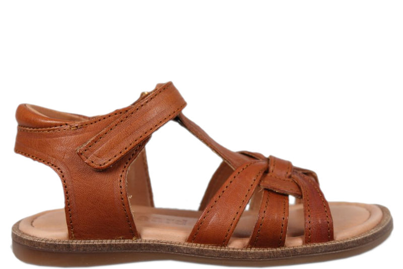 BISGAARD SANDAL COGNAC Salg af Pige sandaler