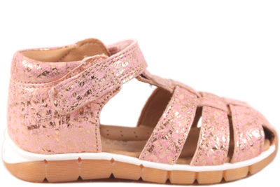 salg af BISGAARD BILLIE METALLIC ROSA LÆDER SANDAL