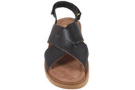 BISGAARD AIYA SORT GLAT SKIND SANDAL