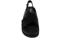 BLACK SORT SANDAL I PU