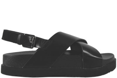 salg af BLACK SORT SANDAL I PU