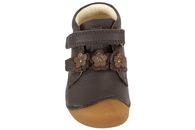 BUNDGAARD PETIT DARK BROWN FLOWER PREWALKER