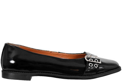 salg af CA SHOTT CASDIANA LOAFERS I SORT LAKSKIND