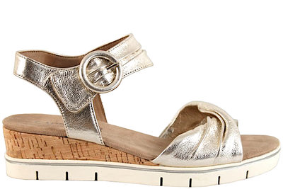 salg af CAPRICE PLATINO METALLIC SANDAL I SKIND