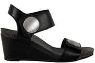 salg af CASHOTT BLACK SANTORINI SORT LET SANDAL I LÆDER