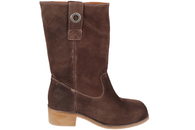 salg af CASHOTT CASVILMA PULL ON MID CUT BOOT SUEDE TREKVART STØVLE I BRUNT RUSKIND