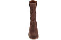 CASHOTT CASVILMA PULL ON MID CUT BOOT SUEDE TREKVART STØVLE I BRUNT RUSKIND